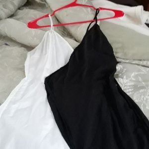 Black and white jumpsuit